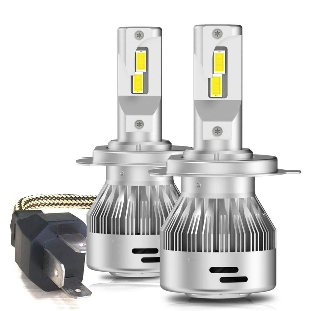 Absolute H4 9003 HB2 High/Low LED Head Light Conversion Kit<br/> Vehicle Car Headlight Low Beam Fog Light Bulbs 225000LM Low beam 6000K Auto Lamp Super Bright 2Pcs