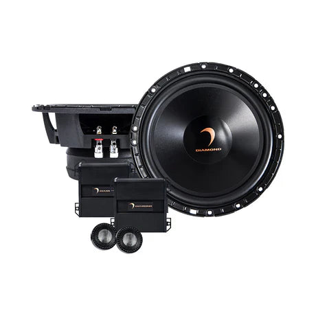 Diamond Audio H65S HEX Series 6.5“ 2-Way Component Set w/25mm Silk Dome Tweeter
