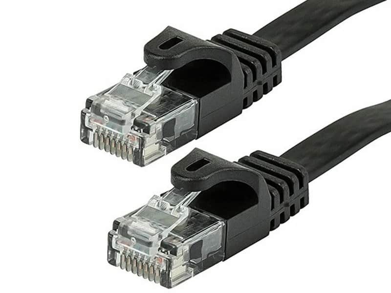 2 American Terminal EPC3BK 3' Cat6a Ethernet network patch cable RJ45 23AWG 600M solid copper