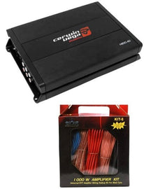 Cerwin Vega H800.4D HED 4-Ch 800W Full Class-D Amplifier + 8 Gauge Amp Kit