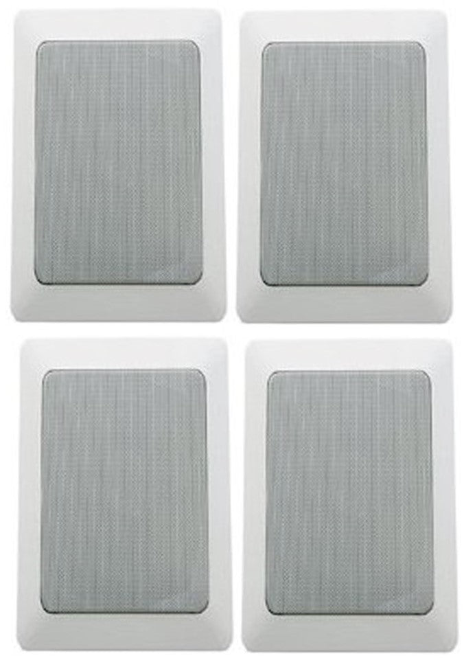 2 Absolute HCS605 6.5" 8 Ohm 2-Way Rectangle Mount In-Ceiling Speakers