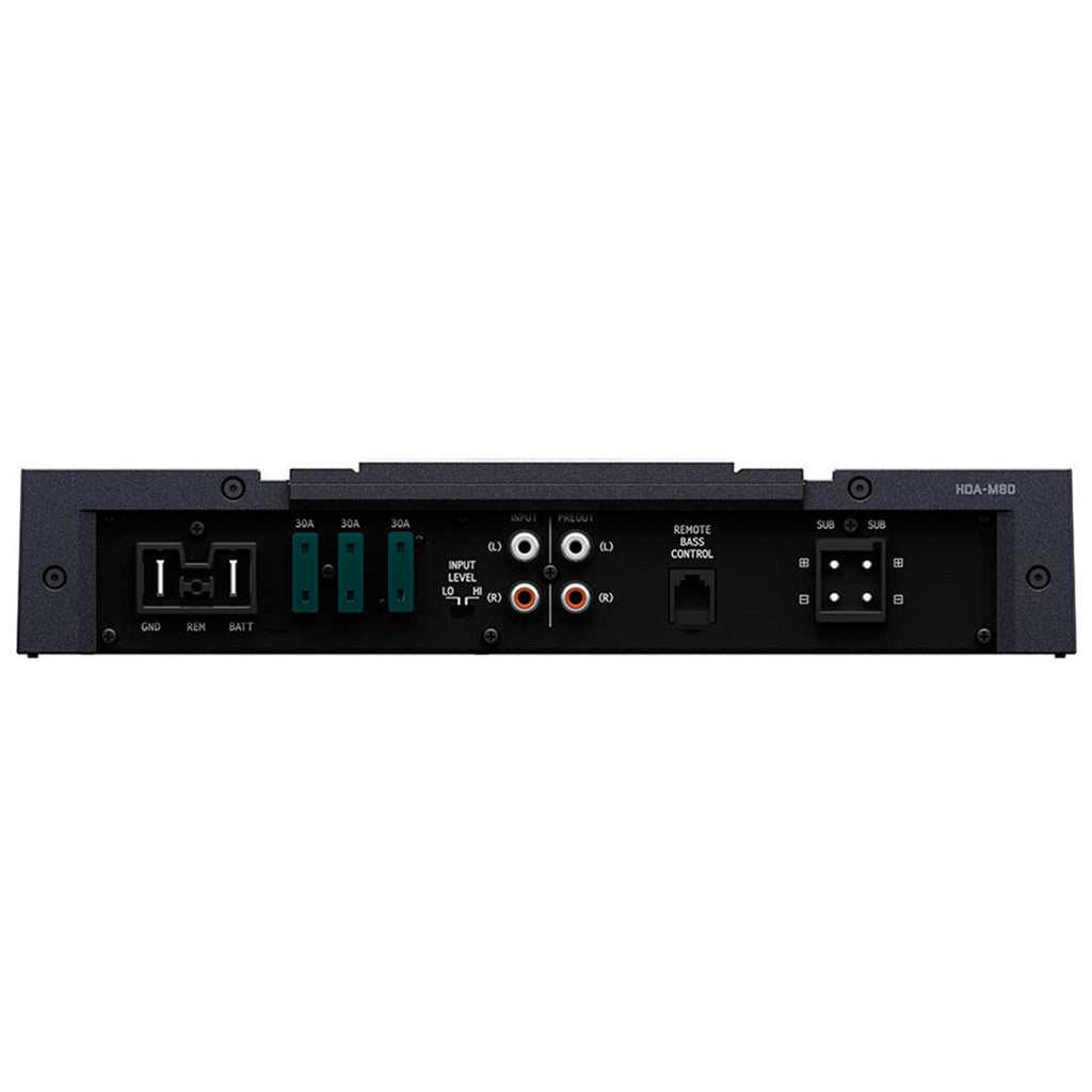 Alpine HDA-M80 Mono Subwoofer Amplifier 800W Bundle