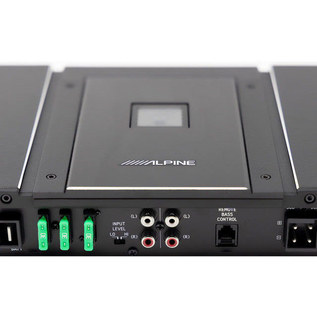 Alpine HDA-M80 Mono Subwoofer Amplifier 800W Bundle