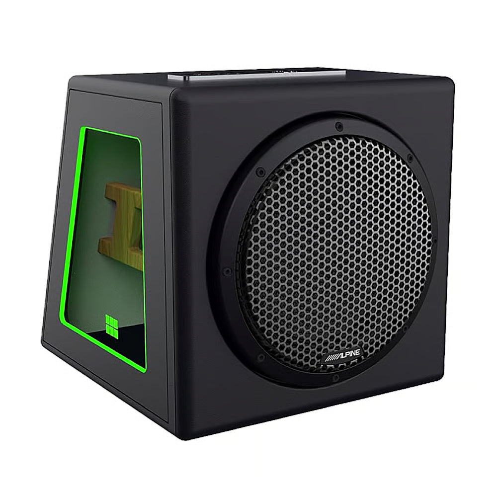 Alpine HDZ-SB12 2400W Peak 800W RMS Loaded Single 12" Sealed Enclosure Bundle