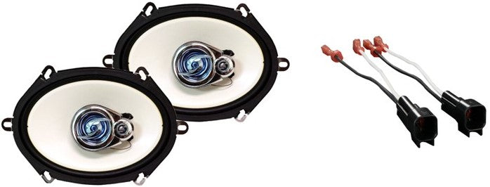 Absolute HQ573 5x7" 3-Way Front or Rear Speakers Fit 1999-2014 Ford F-150 250