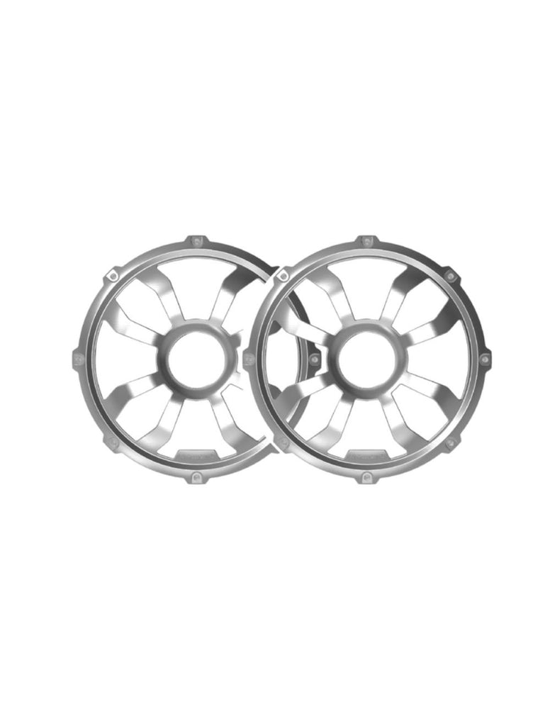 Diamond Audio HXM10FGW 10" Flush Mount Speaker Grill Pair Steel (White)