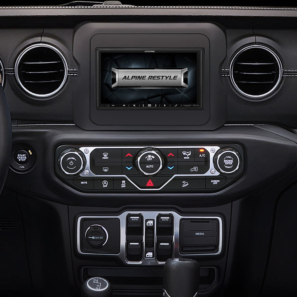 Alpine i407-WRA-JL 7" Receiver Fits 2018-Up Jeep Wrangler 2020-Up Jeep Gladiator Bundle