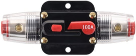 Absolute ICB100 100 Amp Circuit Breaker 4/8 AWG Inline Manual Reset Fuse Holder
