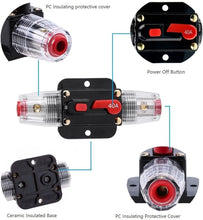 Charger l'image dans la galerie, Absolute ICB250 4/8 AWG 250 Amp in-line Circuit Breaker with Manual Reset Car Auto Marine Boat Stereo