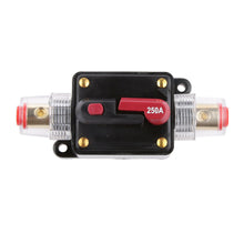 Charger l'image dans la galerie, Absolute ICB250 4/8 AWG 250 Amp in-line Circuit Breaker with Manual Reset Car Auto Marine Boat Stereo