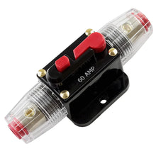 Load image into Gallery viewer, Absolute USA ICB-60 60-AMP AGU Fuse Holder with Built-In Circuit Breaker