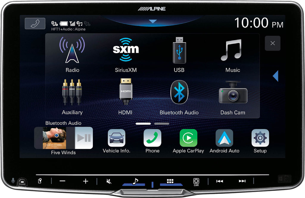 Alpine ILX-F509 9" Multimedia Receiver & 2 Pairs SXE-1751S 6.5" Component Set