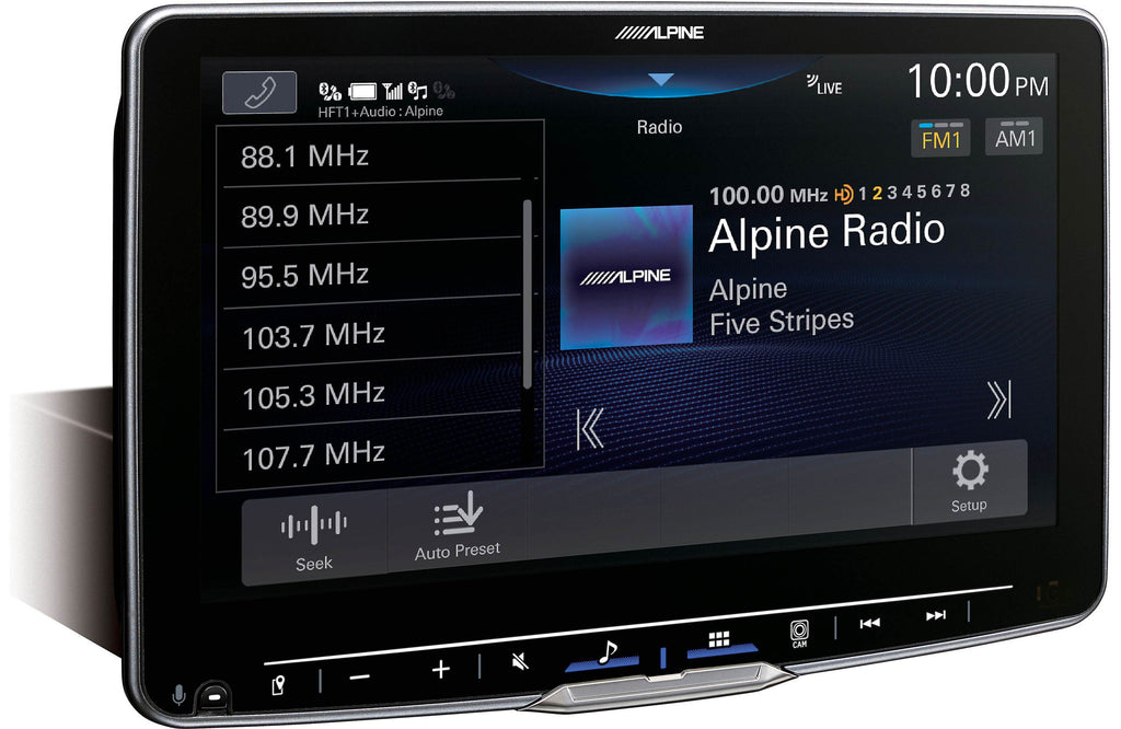 Alpine Halo9 ILX-F509 9" Digital Multimedia Receiver, HCE-RCAM-WRA Spare Tire Backup Camera