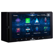 Load image into Gallery viewer, Alpine PWE-S8+iLX-W670+TW500+BT1700 7-inch Ultra-Shallow Digital Multimedia Receiver with PowerStack™ w/ Powered 8inch Woofer + Accessory Bundle