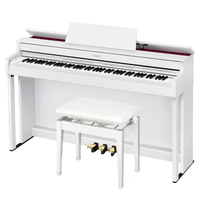 Casio AP300WE Celviano Digital Piano, Matte White