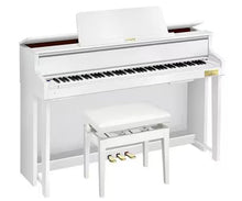 Load image into Gallery viewer, Casio GP-310WE Celviano Grand Hybrid Piano with Bench - White FInish