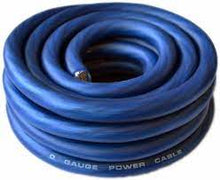 Load image into Gallery viewer, 30 Feet Premium 0 Gauge Blue &amp; Black Power + Ground Wire Cable 1/0 Gauge Car Audio