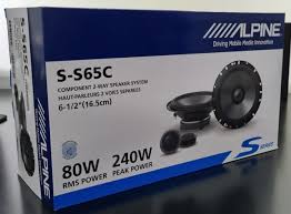 Alpine S-S65C 6.5" Speaker Bundle - Two Pairs of 6.5" S-Series S-S65C 2-Way Component Speakers