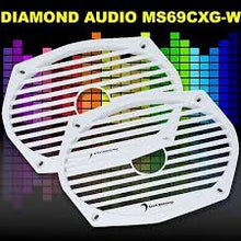 Charger l&#39;image dans la galerie, Diamond Audio MS69CXG White 6&quot; x 9&quot; Coax sub grills