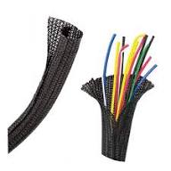 Load image into Gallery viewer, Install Bay F6N075BK 3/4in Self-Wrapping Split Braid Sleeving Black - 50ft