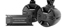 Charger l&#39;image dans la galerie, Alpine PSS-SX01 2 6.5&quot; Wakeboard Tower Speakers + Amplifier KTA-30FW+Bluetooth For ATV/UTV/RZR