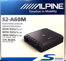 Load image into Gallery viewer, Alpine S2-A60M S-Series Class D 600 W Mono Subwoofer Amplifier