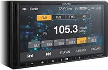 Charger l&#39;image dans la galerie, Alpine ILX-W670 + Alpine KTA-450 + CAM1800B Car Stereo Bundle 7 Inch Mechless Ultra-shallow AV System with Apple Carplay, Android Auto + 400-watt Power Pack Amplifier &amp; Absolute CAM1800B Black License Plate Rear View Camera