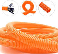 Load image into Gallery viewer, DC Sound 3/4" 19mm 100' Orange Split Wire Loom Cable Sleeves Conduit Protective Tubing