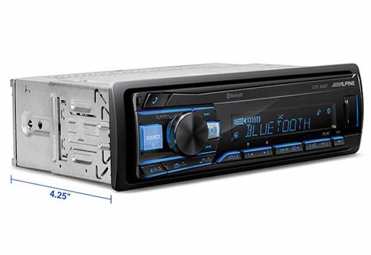 Alpine UTE-63BT Bluetooth Digital Media Receiver + PAC SWI-CP2 Steering Wheel Control Interface