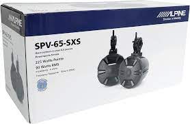 2 Alpine SPV-65-SXS 6.5” 225 Watt Wakeboard Tower Rollbar Rollcage Speaker Pods