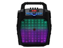 Load image into Gallery viewer, MR DJ PARTY ROCK 8" PORTABLE SPEAKER w/ BLUETOOTH RECHARGEABLE BATTERY LED LIGHT