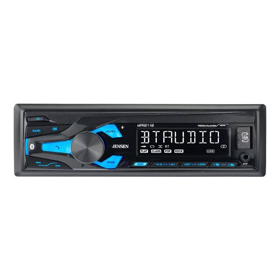 Jensen MPR2110 Single Din Bluetooth Stereo AM/FM Kit Harness Ant Fit 95-02 GM Pickup Bundle