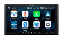 Load image into Gallery viewer, Alpine ILX-W670 + Alpine KTA-450 + CAM1800B Car Stereo Bundle 7 Inch Mechless Ultra-shallow AV System with Apple Carplay, Android Auto + 400-watt Power Pack Amplifier &amp; Absolute CAM1800B Black License Plate Rear View Camera