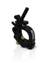 Charger l'image dans la galerie, Galaxy Stage GS-C104P Slim Half Coupler Clamp Black Lightweight Aluminum Truss Mount Clamp