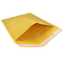 Charger l'image dans la galerie, BM Paper 50Pcs Yellow Poly Bubble Mailers 6x10 Inch Padded Envelopes Bulk #0 Bubble Lined Wrap Polymailer Bags for Shipping Packaging Mailing Self Seal