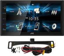 Charger l&#39;image dans la galerie, JVC KW-M150BT Bluetooth Car Stereo Receiver with USB Port 6.75&quot; Display Radio MP3 Player Double DIN + Absolute Camera