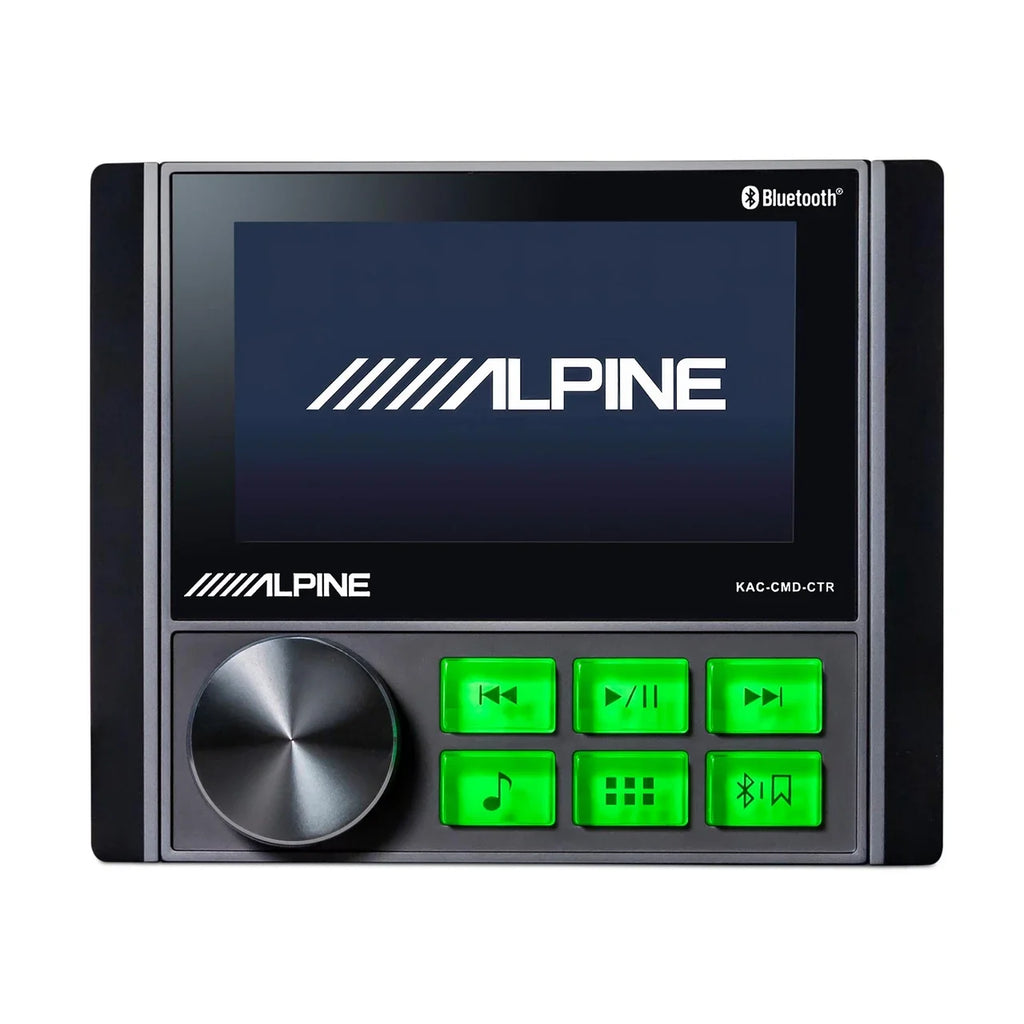 Alpine KAC-CMD-CTR Power Sports Commander + KTA-30FW 4-Ch Amp + Accessory Bundle