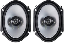 Load image into Gallery viewer, 1 Pair Kenwood Car KFCC6866S 6x8&quot; 500 Watt 2-Way Car Audio Coaxial Speakers Stereo