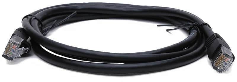 2 American Terminal EPC3BK 3' Cat6a Ethernet network patch cable RJ45 23AWG 600M solid copper