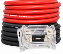 Charger l'image dans la galerie, 2 Absolute KIT025RB 0 Gauge 50' Red/Black Power/Ground Wire  Amplifier Amp Kit