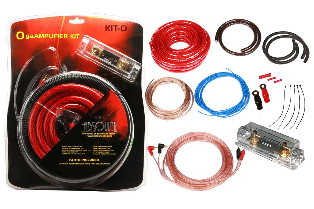 Alpine R2-A60F 4 Channel 600 Watt Class D Car Audio Amplifier & KIT0 AMP Kit