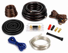 Load image into Gallery viewer, 2 Absolute KIT0BK Complete 0 Gauge Black Amp Kit with RCA Interconnect Cable Black