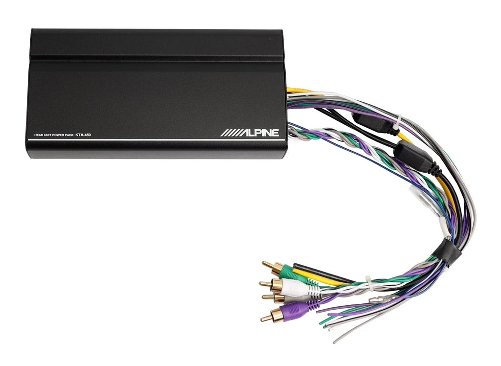 Alpine KTA-450 + S2-S69C 4-Channel Amplifier 6x9" Component Speaker + Accessory Bundle
