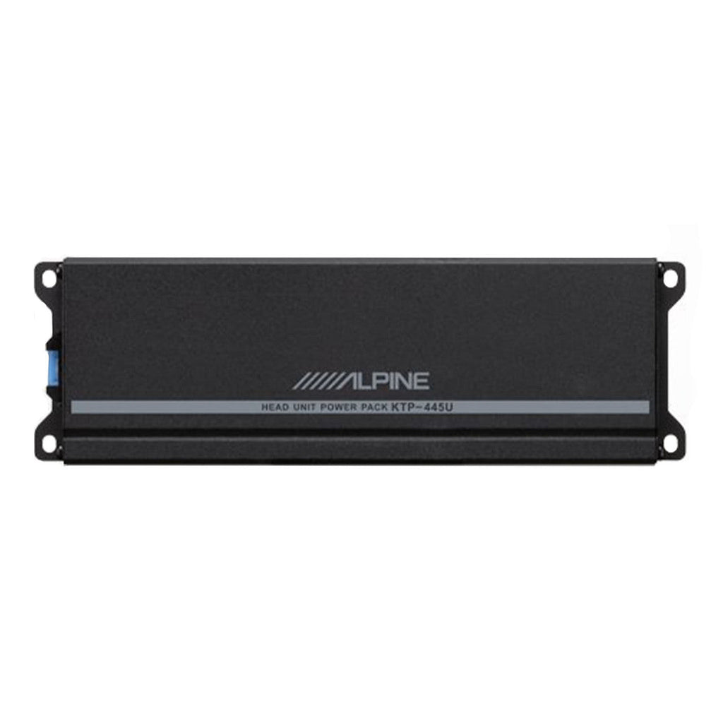 Alpine KTP-445U 4 Channel 360W Universal Power Pack Amplifier Bundle