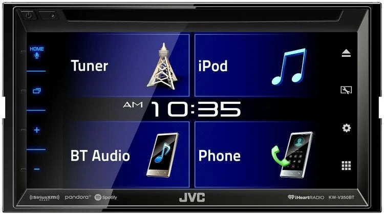 Jvc-KWV350BT 6.8" Double-DIN DVD/CD Touchscreen Digital Multimedia Receiver with Bluetooth and Maestro (Sirius XM Ready)
