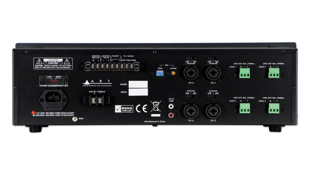 ART MX524 Five Channel Four Zone Mixer