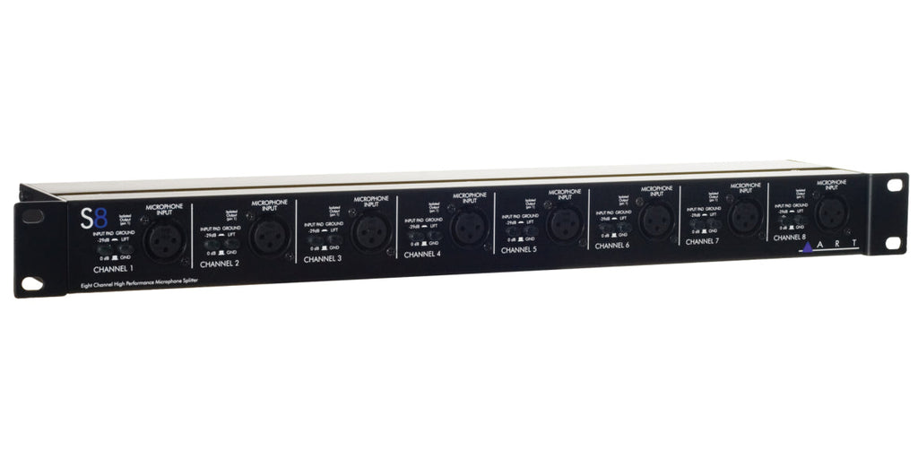 ART ARTS8-3WAY 8-Channel 3-Way Mic Splitter