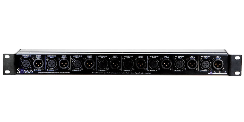 ART ARTS8-3WAY 8-Channel 3-Way Mic Splitter