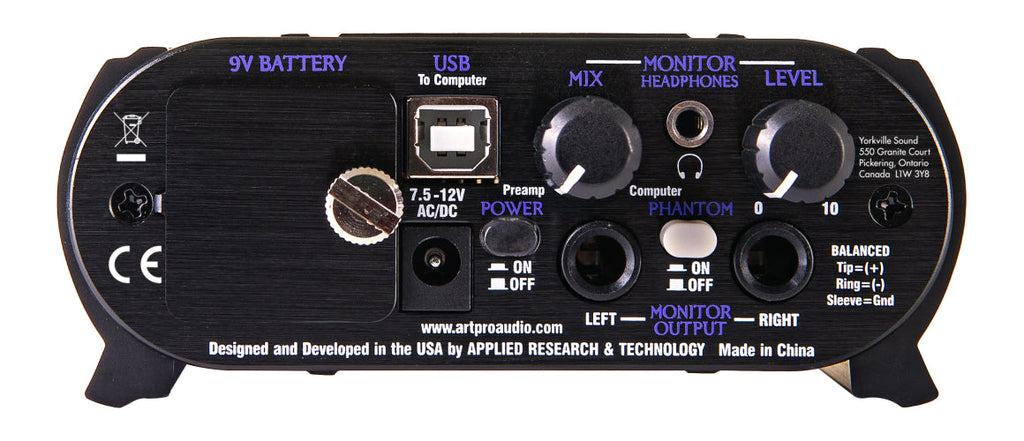 ART USBDUALPREPS Digital Audio Interface
