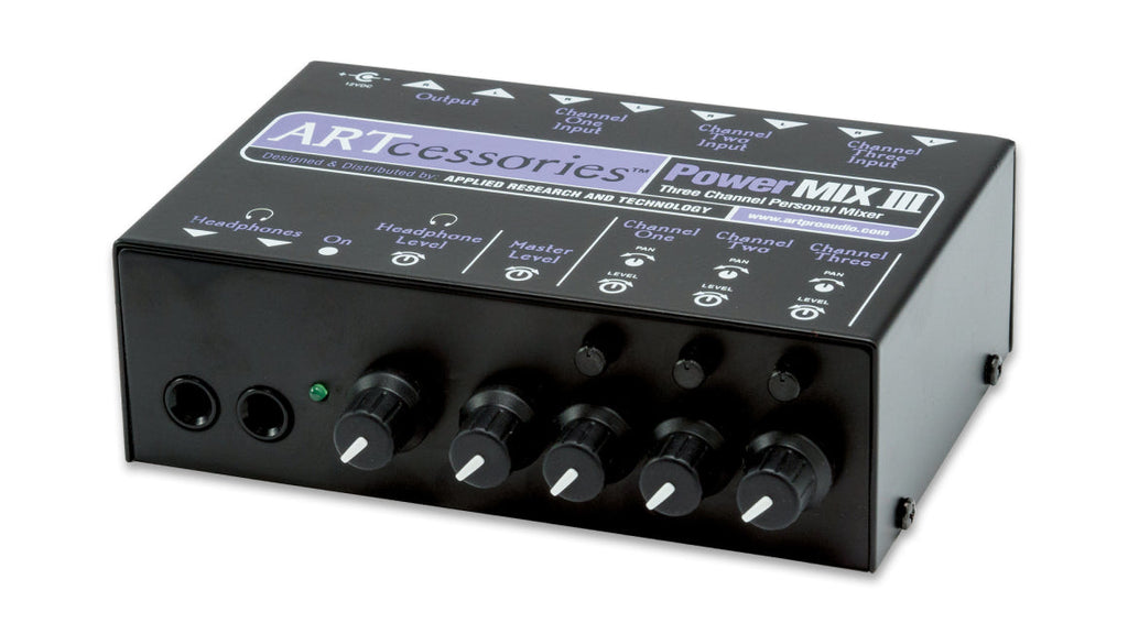 ART PWRMIX-3 3-Channel Stereo Mini Mixer